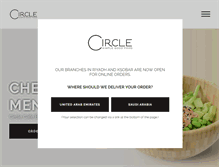 Tablet Screenshot of circle-cafe.com